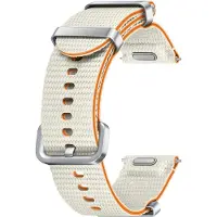 Samsung Bracelet Athleisure original pour Galaxy Watch 4 / 5 / 6 / 7 / FE (20 mm) - Taille S/M - Cream