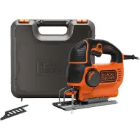 Black & Decker Black+Decker Scie sauteuse 620W - livrée avec 1 lame bois 1 lame déportée 1 pare-éclats mallette de transport - KS901PEK-QS