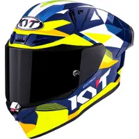 Kyt Casque R1R Diamond, bleu/jaune, taille S (53/54)