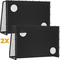 OEM Grand but de football en acier avec filet en PE, 300 x 200 x 120 cm.