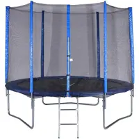 Spartan Trampoline 180 cm + filet + échelle bleu Bleu
