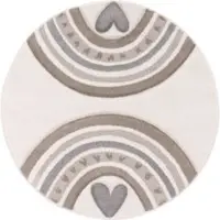 Tapis.nl Tapis pour enfants Kosmos beige 120 cm rond
