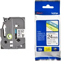 Brother TZe-251 - (24 mm x 24 mm) - Noir sur blanc - Ruban