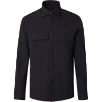 BOSS pour homme. 50560403 Chemise Spirit70 noire (L), Casuel, Classique, Polyester, Manche longue