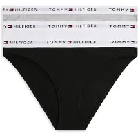 Tommy Hilfiger Underwear Slip 'Essential' gris chiné / noir / blanc