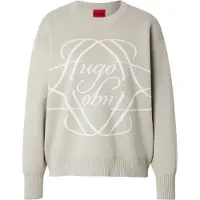 HUGO Pull-over 'Siennale' écru / blanc