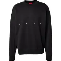 HUGO Sweat-shirt 'Darislong' noir / blanc
