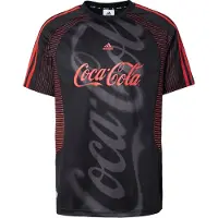 Adidas T-Shirt 'Coca Cola Teamgeist 26' gris / rouge clair / noir