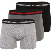 HUGO Boxers gris / gris foncé / rouge / noir