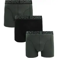 Björn Borg Boxers Lot de 3 Vert Vert foncé taille M
