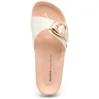 Gioseppo Sandales WALPOLE pour femme, à talon plat et boucle, couleur argent (74596-P-Silver)