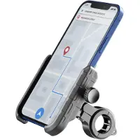 Cellularline Support Smartphone Pour Moto Rider Steel Noir (motoholderaluk)