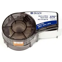 Brady M21-375-499-TB ruban tissu nylon noir sur blanc 9,53 mm x 4,90 m (d'origine)