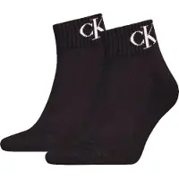 Calvin Klein Socquettes - 2 Pack - Noir av. Logo - - 39/42 - Chaussettes