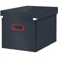Leitz Click & Store Boîte de rangement Rectangulaire Panneau dur, Polypropylène (PP) Gris