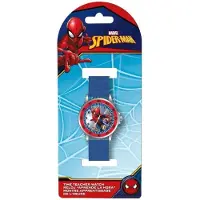 Kids Euroswan Montre analogique Spiderman Apprends l'heure Bleu Bleu One Size