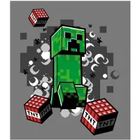 Aymax Minecraft - Couverture en flanelle Creeper (130x160cm)