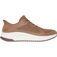 SKECHERS pour homme. 118423 Trainers Bobs Squad 4 brown (42), Marron, Plat, Lacets, Casuel