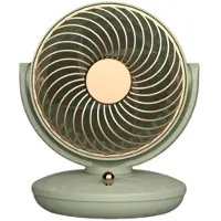 Zimilo Ventilateur de table portable avec 3 vitesses, ventilateur à angle réglable avec batterie intégrée pour le bureau, la maison et un refroidissement économe en énergie, vert