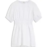 BOSS Robe enfant en seersucker à rayures avec manches bouffantes