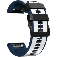 INF Bracelet en silicone 26 mm pour Garmin Fenix 6X/Fenix7X/7X pro, COROS White