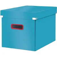 Leitz Boîte de rangement - - Click &amp; Store - Pliable - Carton solide - Couleur bleue