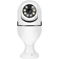INF Caméra de Sécurité Ampoule E27 - Blanche, Surveillance WiFi 1080p avec Vision Nocturne
