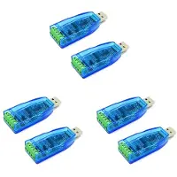 Semoic 6 PièCes Convertisseur USB Vers RS485 Module D'Isolation Mise à Niveau TVS Industrielle Protection ESD CH340E Carte de Connecteur -485 Standard