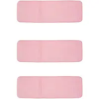 Semoic 3 Pièces 120X40cm Absorbant Antidérapant Mousse À Mémoire Cuisine Chambre Porte Tapis de Tapis Tapis Rose