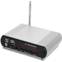 Zandona Décodeur MP3 DC12V pour Lecteur MP3, Décodeur Audio Sans Fil pour Voiture avec Fonction D'Enregistrement, Compatible FM/MMC, OTC, Blanc