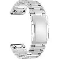 INF Bracelet de montre en acier inoxydable pour montres Garmin Silver 26 mm