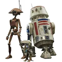 Star Wars Figurine Hot Toys TMS086 - : The Book Of Boba Fett - R5-D4 & Pit Droid & BD-72