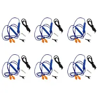 Semoic 6X Bouchons D'Oreille Écouteur pour Travail, Suppression Du Bruit, Protection Auditive, Chantiers de Construction, Endroits Bruyants Bleu