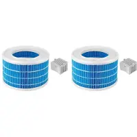 Zandona 2X Élément Filtrant pour Humidificateur pour Mijia CJSJSQ02XY, Pack de Filtres HEPA.