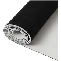 INF Tissu de pavillon en suédine pour la réparation d'intérieur de voiture Black