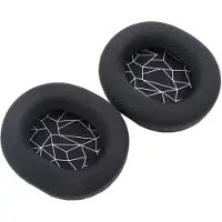 INF Coussinets d'oreille pour SteelSeries Arctis 3/5/7 1 paire Noir + Blanc