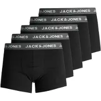 Jack & Jones Boxers 'Huey' gris / noir / blanc