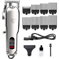 INF Tondeuse à cheveux professionnelle - USB avec 8 peignes de guidage