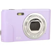 INF Appareil photo numérique 1080P 48 mégapixels Caméra Vlogging avec zoom 16X Violet