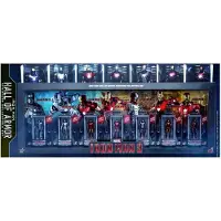 Hot toys Figurine MMSC005-MMSC012 - Marvel Comics - Iron Man 3 - Iron Man Hall Of Armor Miniature Collectible