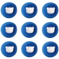 INF Boule de lavage pour machine à laver Bleu Paquet de 9