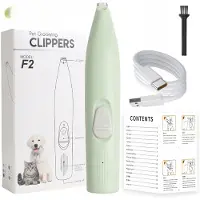 INF Tondeuse Électrique pour Animaux de Compagnie - Soin Doux et Précis Vert