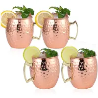 INF Verre à cocktail martelé en cuivre élégant M