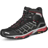 Meindl - Chaussures randonnée journée en GORE-TEX - Finale Mid GTX Black/Red pour Homme - Taille 46 - Noir