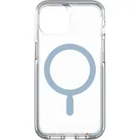 GEAR4 Santa Cruz Snap Coque pour Apple iPhone 13 Smartphone - Bleu clair, Transparent, Bleu - Résistant aux chocs, Antichoc, Antibactérien, Résistant aux odeurs - D3O Plastique recyclé