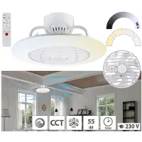 Sichler Plafonnier CCT 2400 lm et ventilateur VT-930.led