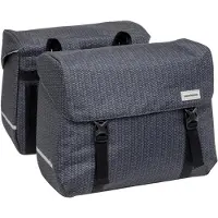 New Looxs Sacoche vélo porte-bagage à pont - - Mondi Joy Nima - 40 L - Noir - 390x320x180 mm