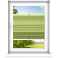 Time4blinds , Store plissé sur mesure, Sans perçage, 70x150 cm, Jasmin foncé