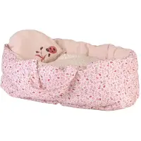 Egmont toys Couffin poupée - - Coccinelle - 40 cm - Tissu fleuri - Lavable 30C