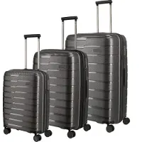 Travelite Valise à roulettes Air Base 4W L / M extensible / S, anthracite